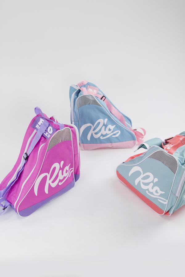Rio Roller Script Skate Bag Rollschuhe Tasche Pink/Lila 6
