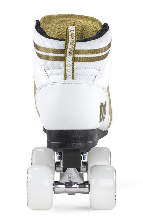 Rio Roller Varsity  Quad Skates Weiß/Gold 2