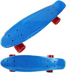Penny Board blau mit roten Rollen 