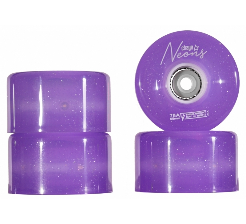 Chaya Neons LED Rollschuh-Rollen Purple