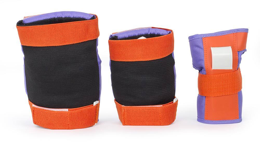 Rio Roller Triple Pad Schoner Protektoren Purple/Orange 3