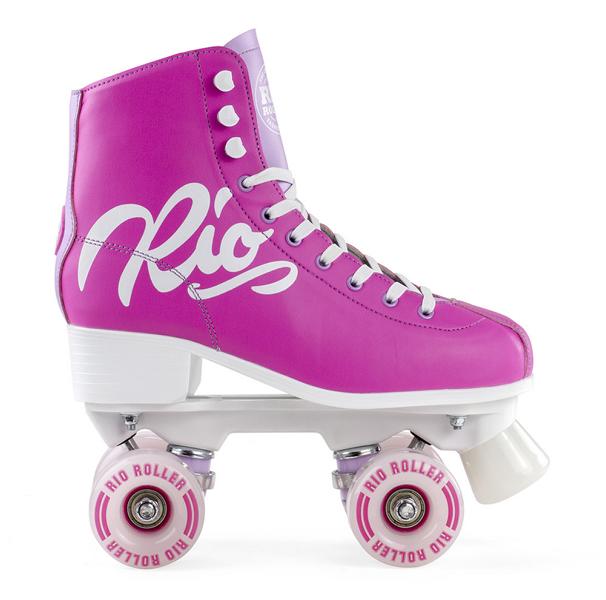 Rio Roller Script Quad Skates Pink 2