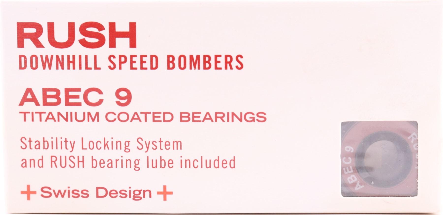Rush 608z Downhill Speed Bombers Titanium ABEC 9