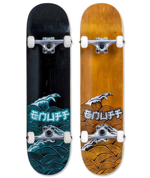 Enuff Big Wave Complete Skateboard Braun/Silber Bunt 3