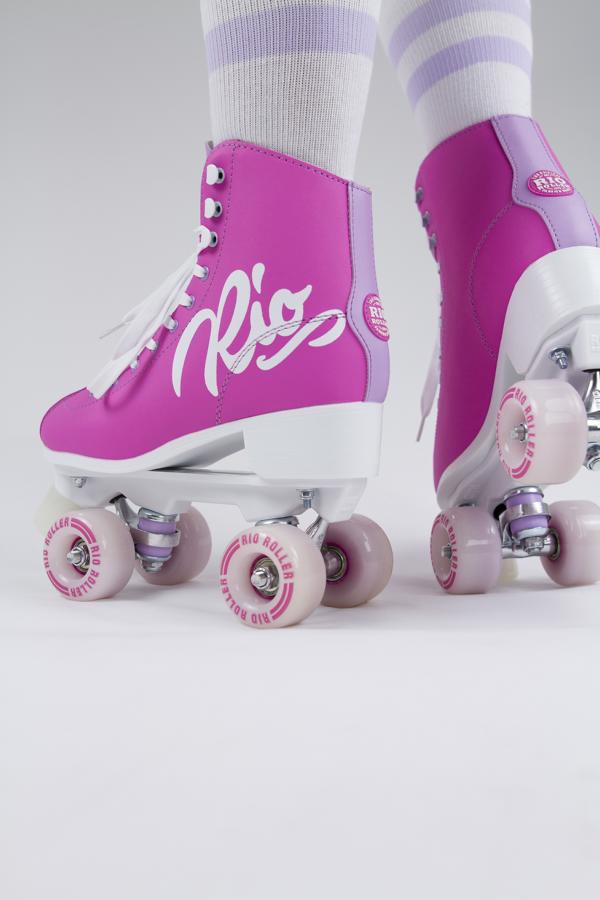 Rio Roller Script Quad Skates Pink 5