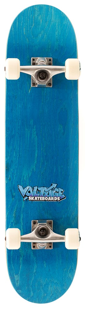 Voltage Graffiti Logo Complete Skateboard Blau 1