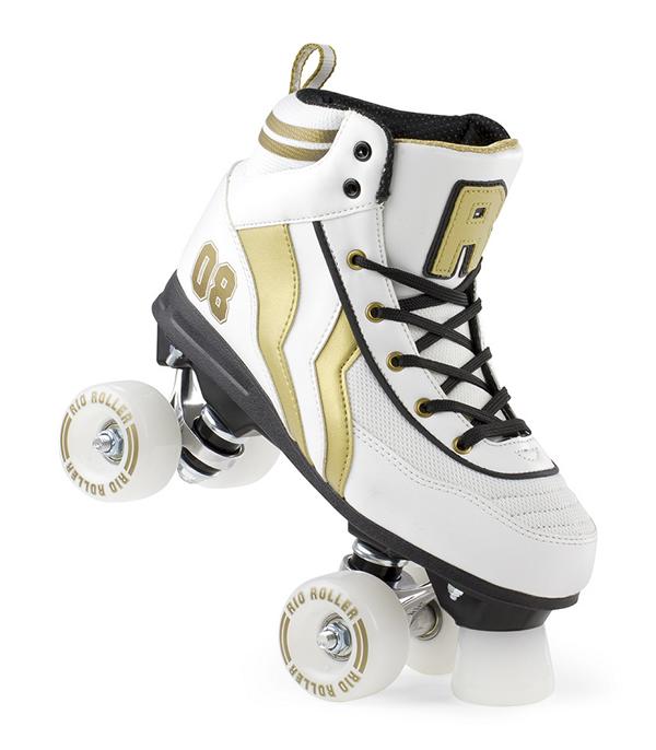 Rio Roller Varsity  Quad Skates Weiß/Gold 3