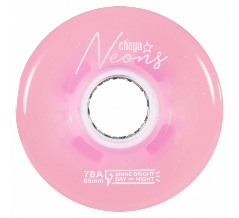 Chaya Neons LED Rollschuh-Rollen Pink