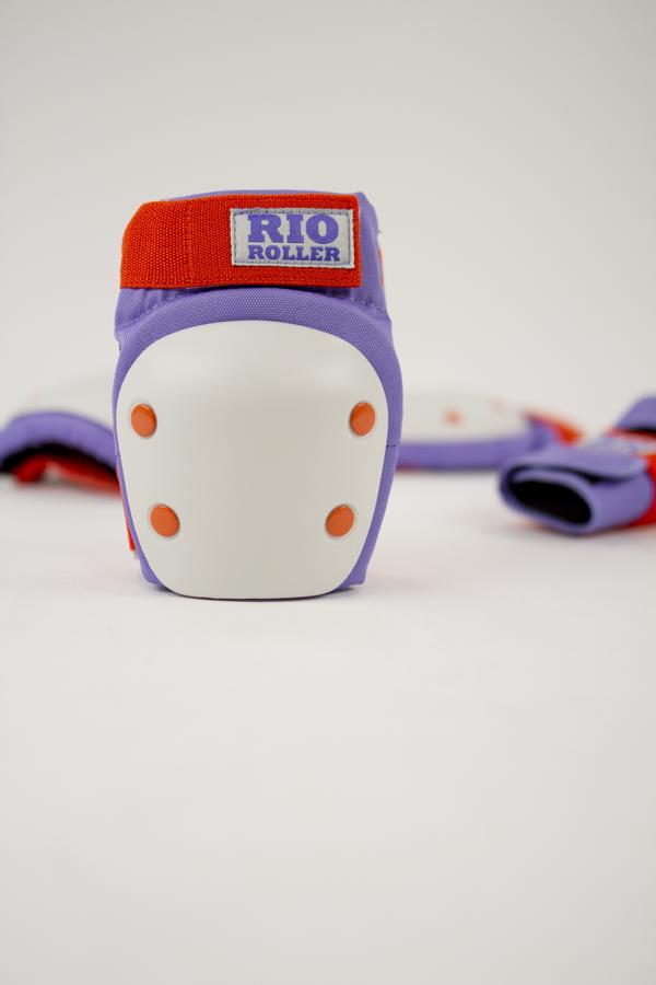 Rio Roller Triple Pad Schoner Protektoren Purple/Orange 5