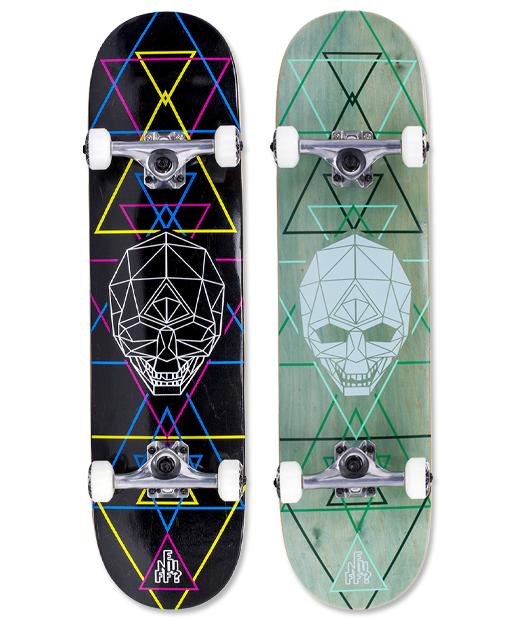 Enuff Geo Skull Complete Skateboard CMYK 1