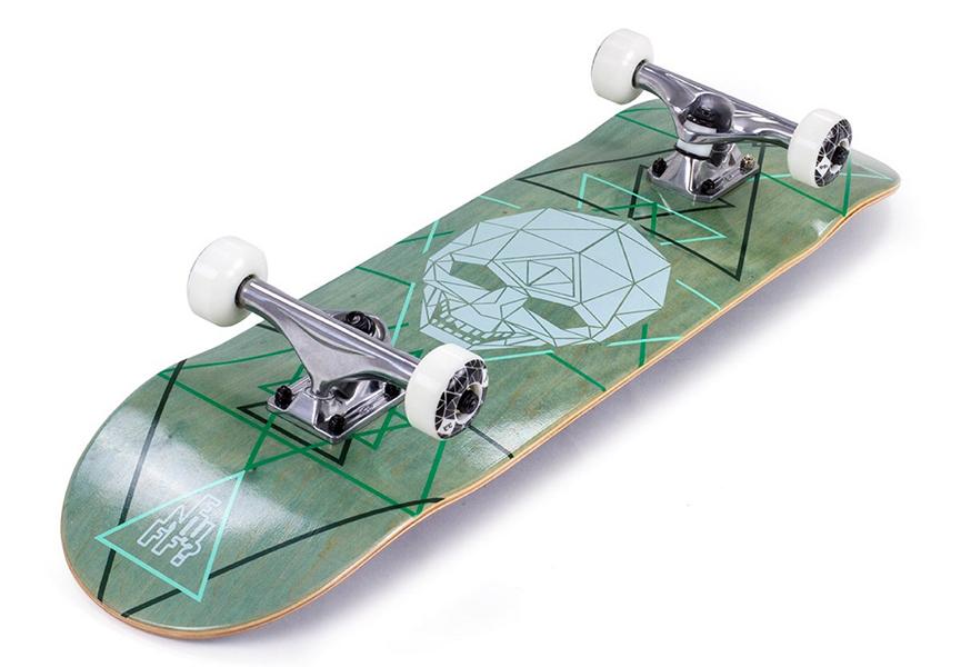 Enuff Geo Skull Complete Skateboard Grün 3