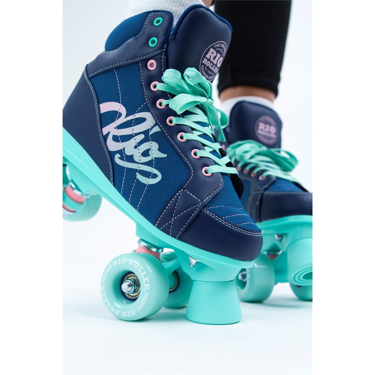 Rio Roller Lumina Quad Skates Navy/Green