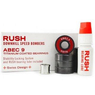 Rush 608z Downhill Speed Bombers Titanium ABEC 9 