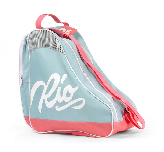 Rio Roller Script Skate Bag Rollschuhe Tasche Teal/Coral 1