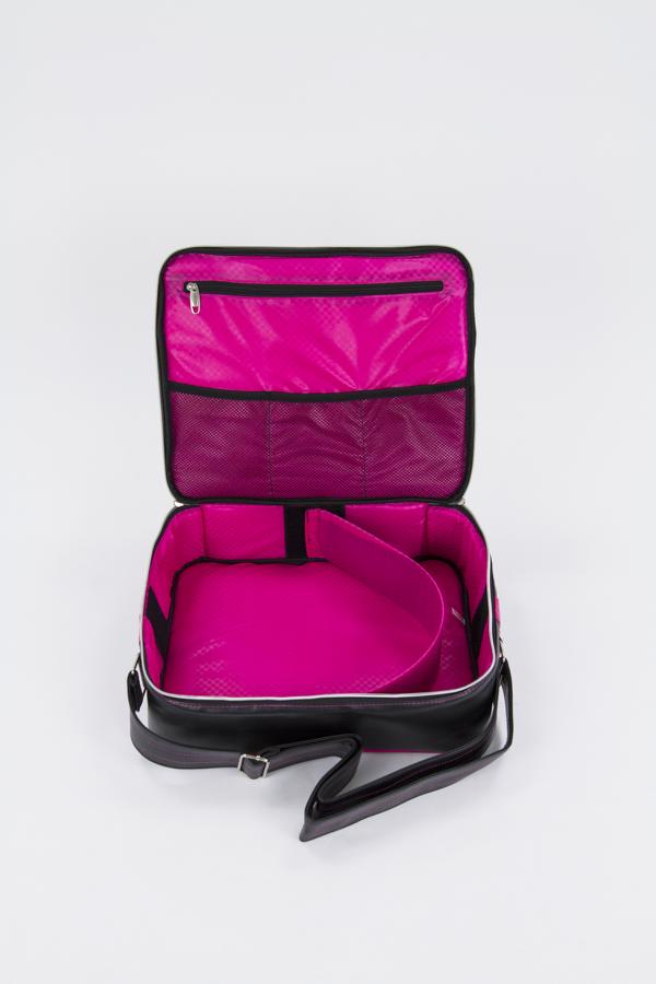 Rio Roller Rollschuhe Tasche Fashion Bag Schwarz/Rosa 6