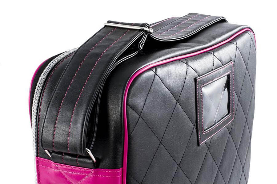 Rio Roller Rollschuhe Tasche Fashion Bag Schwarz/Rosa 3