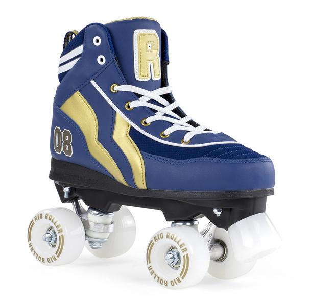 Rio Roller Varsity  Quad Skates Blau/Gold 1
