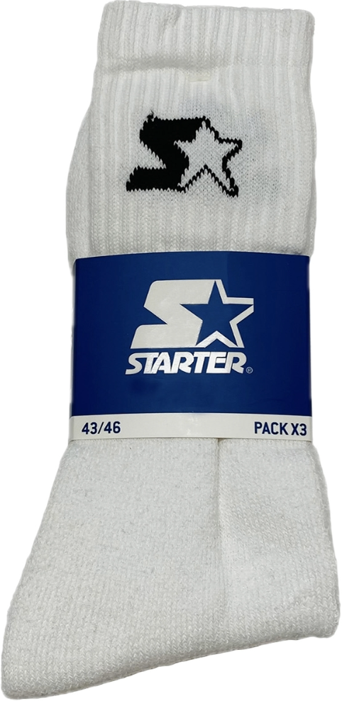 STARTER Socken Weiß 3er Pack 