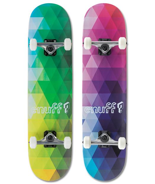 Enuff Geometric Complete Skateboard Purple Bunt 3